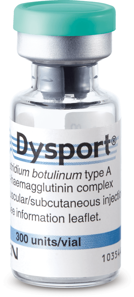 皇家肉毒 Dysport 儷緻注射劑 300U 玻璃小瓶產品外觀